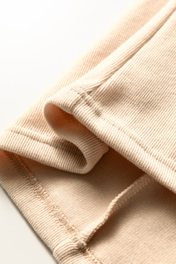 Parchment Leopard Trim Zipped Short Sleeve Casual Set