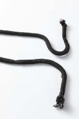 Blue Stripe Contrasted Drawstring Pocketed Loose Jeans