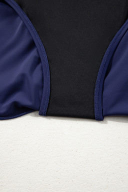 Blue Scoop Neck Adjustable Tankini and Matching Skort Bathing Suit