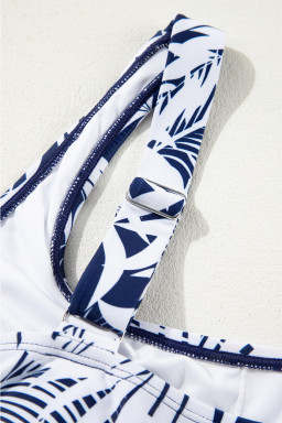 Blue Scoop Neck Adjustable Tankini and Matching Skort Bathing Suit