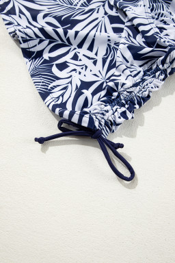 Blue Scoop Neck Adjustable Tankini and Matching Skort Bathing Suit