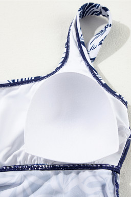 Blue Scoop Neck Adjustable Tankini and Matching Skort Bathing Suit