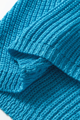 Dusk Blue Summer Script Graphic Sleeveless Sweater Vest