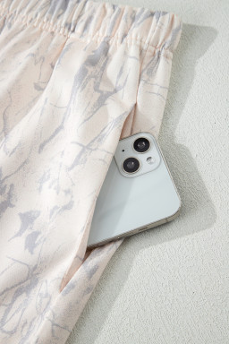 Khaki Camo Print Jogger Pants Set