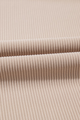 Parchment Stylish Textured Color Block Trim Shift Mini Dress