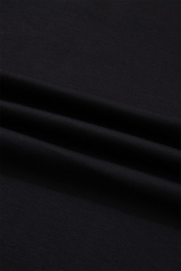 Black Plus Size Leopard Print Patchwork Shift T Shirt Dress with Pockets