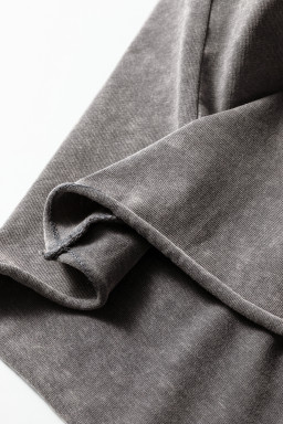 Medium Grey Mineral Wash Boxy Fit Cotton Tank Top