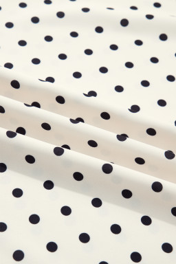 Apricot Plus Size Polka Dot Print Lace Trim V Neck Sleeveless Top