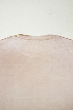 Gold Round Neck Metallic Tank Top