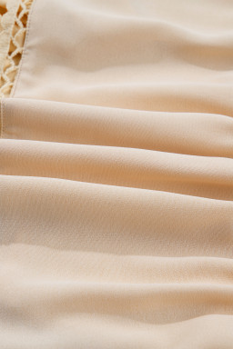 Parchment Plus Size Frilled Elastic Waist Lace Trim Boho Ruffled Shorts