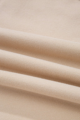 Apricot Oversize Drop Shoulder Reversible Mock Neck Sweatshirt