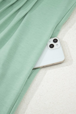 Smoke Green Tie V Neck Pintuck Sleeveless Loose Romper