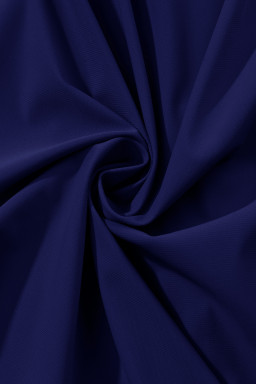 Navy Blue Drawstring Elastic Waist Lined Ruffle Shorts Bikini Bottom