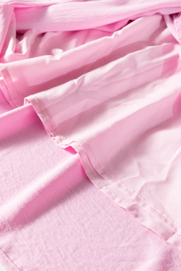 Pink Smocked Bodice Flutter Sleeve Fit Flare Tiered Midi Dress