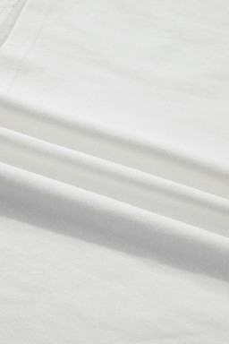 White Plus Size Leopard Bow Embroidered Patch Casual T Shirt