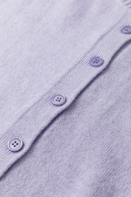 Lavendula 3/4 Sleeve Boxy Knit Button Down Sweater Cardigan