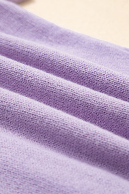 Orchid Petal Short Sleeve Soft Cardigan Sweater T Shirt