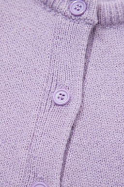 Orchid Petal Short Sleeve Soft Cardigan Sweater T Shirt