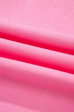 Sachet Pink Slim Ribbed Tank Top and Sweatpants Set