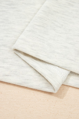 Light Grey Denim Color Block Patchwork Button Polo Collar T Shirt Tunic Dress