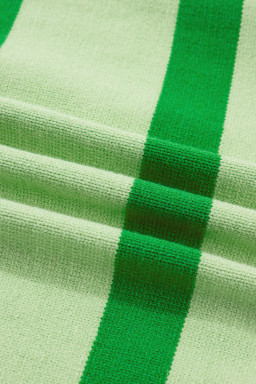 Green Stripe Oh for Lucks Sake St Patricks Day Short Sleeve Sweater