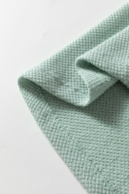 Moonlight Jade Textured Raglan Sleeve Knit Loose Top