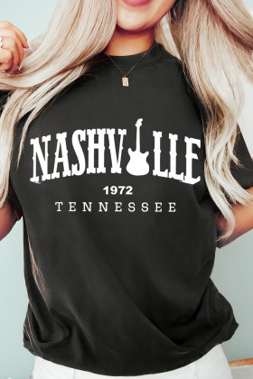 Black NASHVILLE TENNESSEE Country Music T Shirt
