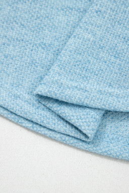 Myosotis Textured Raglan Sleeve Knit Loose Top