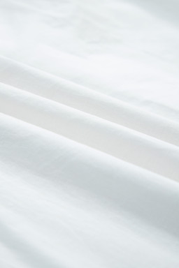 White Flower Eyelet Embroidered Patchwork Sheer Short Sleeve Shirt