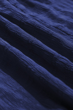 Blue Plus Size Short Sleeve Lace-up High Waist Midi Dress