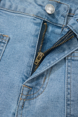 Myosotis High Rise Patch Pocket Denim Shorts