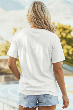 White Busy Raising Ballers Cool Mom Tee