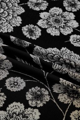 Black Thumbhole Long Sleeve Floral Print Mesh Top