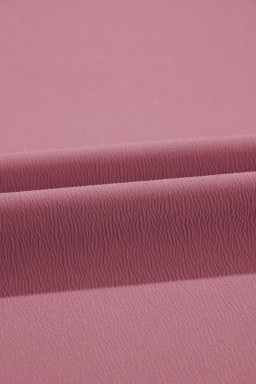 Rose Tan High Waisted Tie Front Side Pocket Wide Leg Flowy Casual Pants