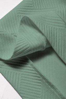 Mineral Blue Textured Short Sleeve Top and Shorts Set