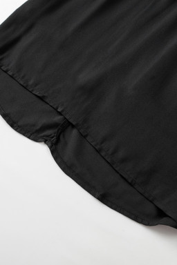 Black Keyhole Halter Neck Tank