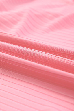 Pink Pink Pink Shimmer Ribbed Texture Plus Size Cardigan