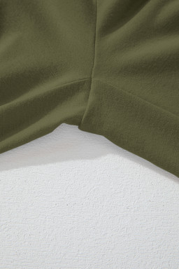 Four Leaf Clover Solid Color Pleated Detail Elastic Waist Sleeveless Jumpsuit