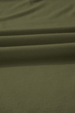 Four Leaf Clover Solid Color Pleated Detail Elastic Waist Sleeveless Jumpsuit