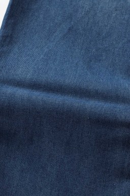 Dark Blue Crossed Tie Straps Bib Pocket Loose Denim Overalls