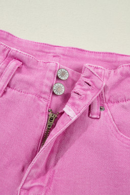 Bonbon 2-Button High Waist Wide Leg Jeans