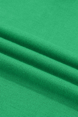 Bright Green Side Button Round Neck Knit Sleeveless Sweater