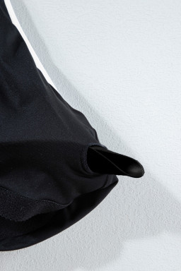 Skobeloff Plus Size Ribbed Contrast Trim Adjustable Straps 2pcs Swimsuit