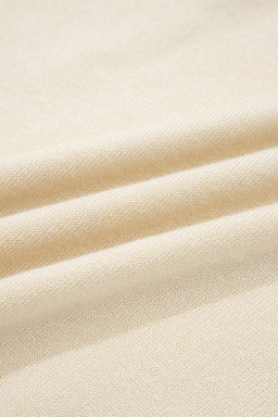 Jet Stream Short Sleeve Knit Denim Patchwork Polo Collar Sweater