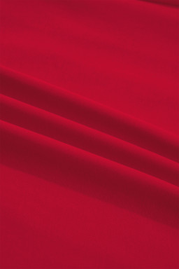 Racing Red GEORGIE Letter Printed Raw Seam Drop Shoulder Loose Tee