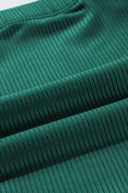 Skobeloff Plus Size Ribbed Contrast Trim Adjustable Straps 2pcs Swimsuit