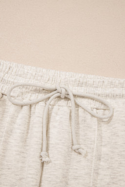 Light Grey Polo Tee Casual Pant Set