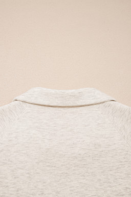 Light Grey Polo Tee Casual Pant Set