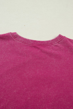 Rose Red AMERICA 1776 Graphic Mineral Wash Cotton Tee