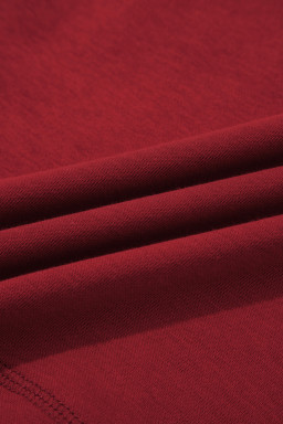 Racing Red Drop Shoulder Boxy Tee and Barrel Pants Set